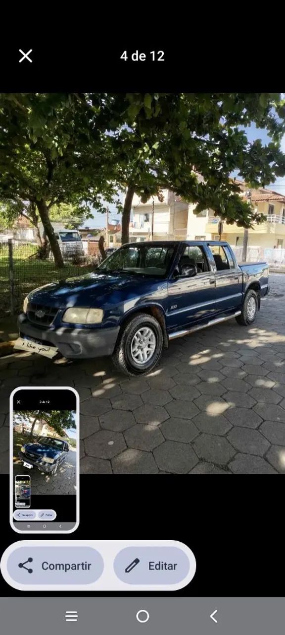 Chevrolet S10 Pick-up 2.5 4X4 CD TB MAX HST Dies. 1999