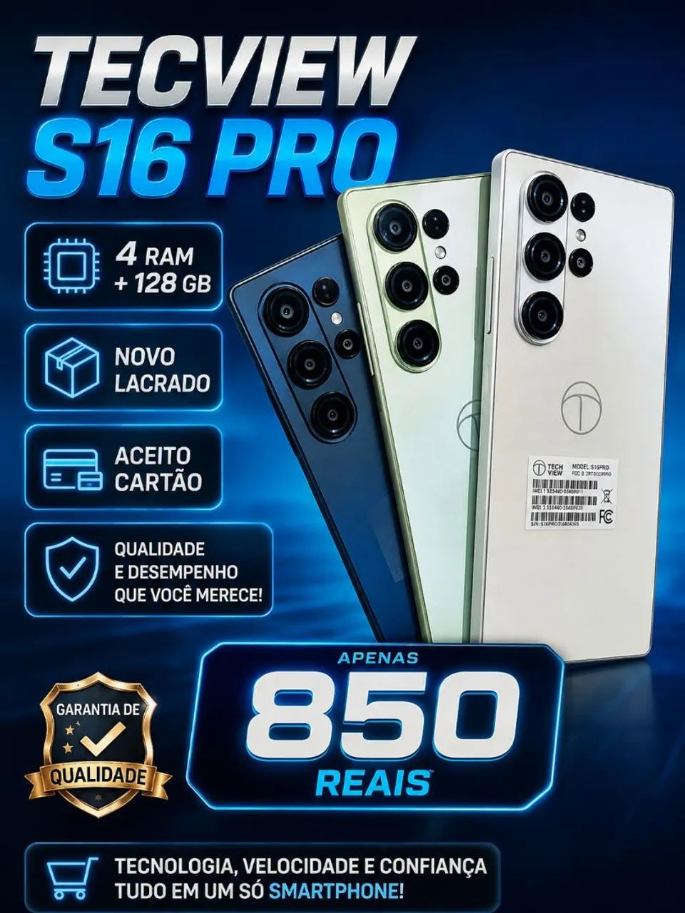 TECVIEW S16 PRO 4 RAM+ 128 GB LACRADO  - Foto 2