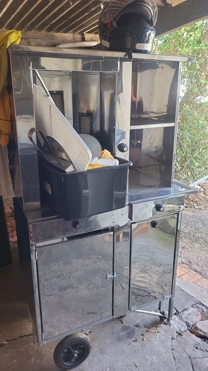 Maquina de fazer churrasco grego