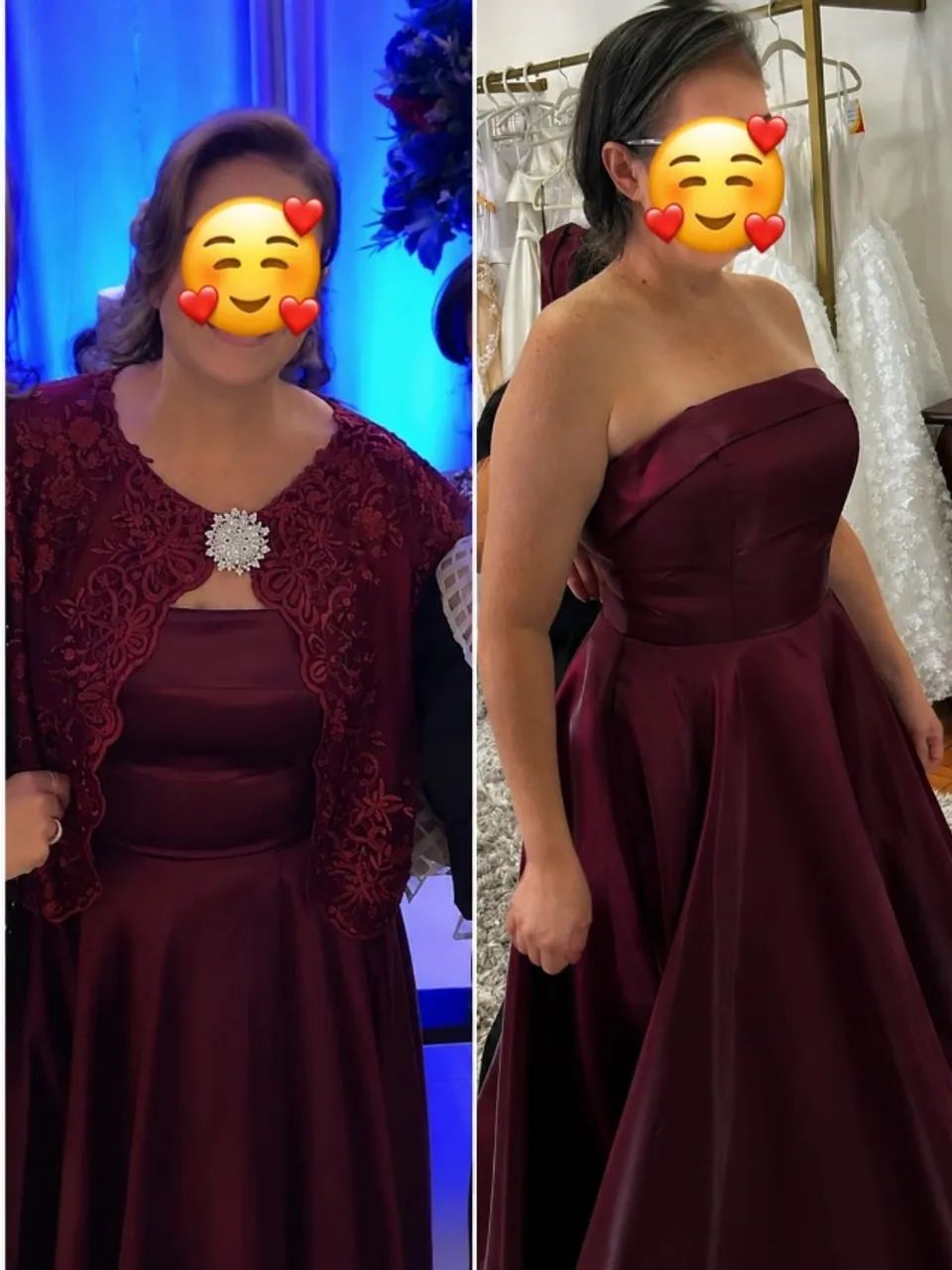 VESTIDO PARA MADRINHA MARSALA