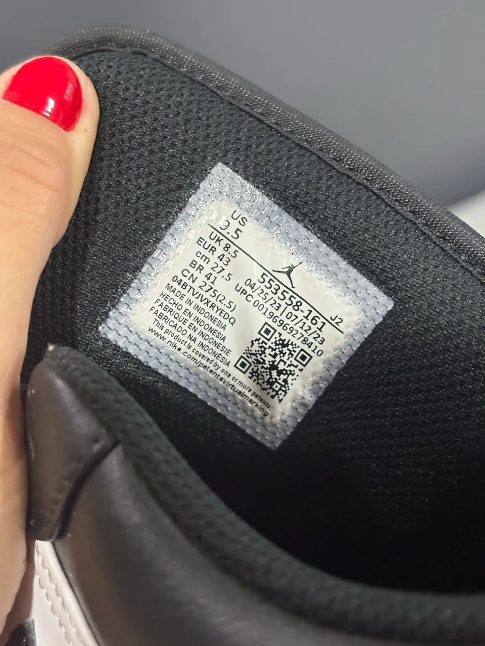 Tênis - Air Jordan 1 Low Bred Toe  - Foto 5