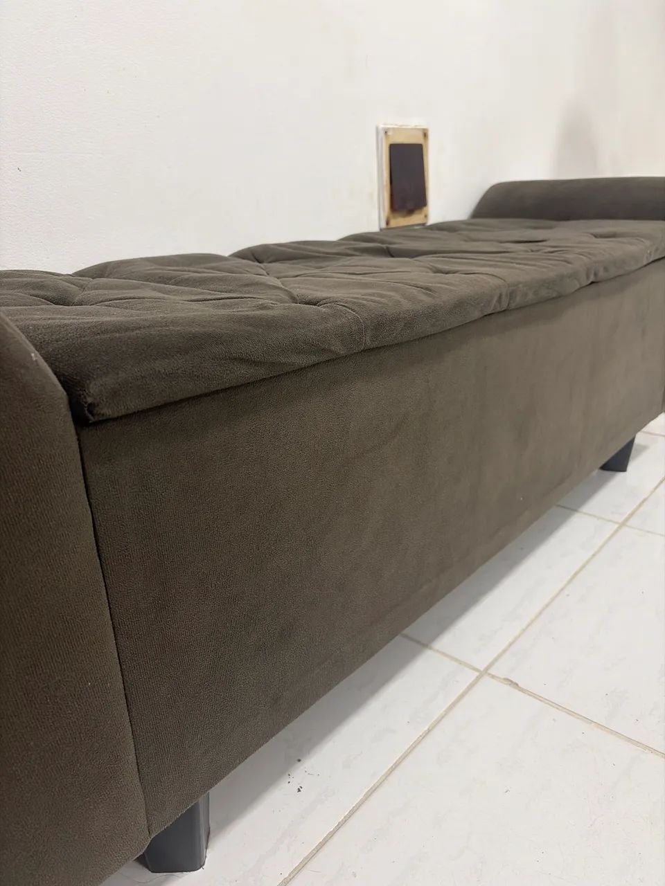 Puff baú beira de cama casal - Foto 3