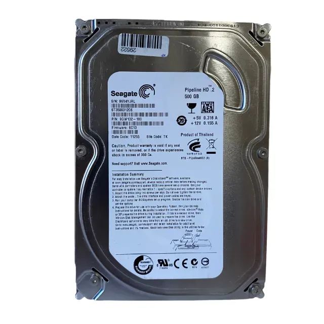 Disco Rígido Interno Seagate HD ST3500312CS 500GB - Armazenamento
