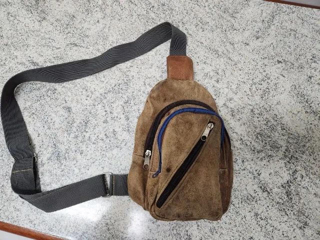 Bolsa transversal de ombro couro - Foto 5