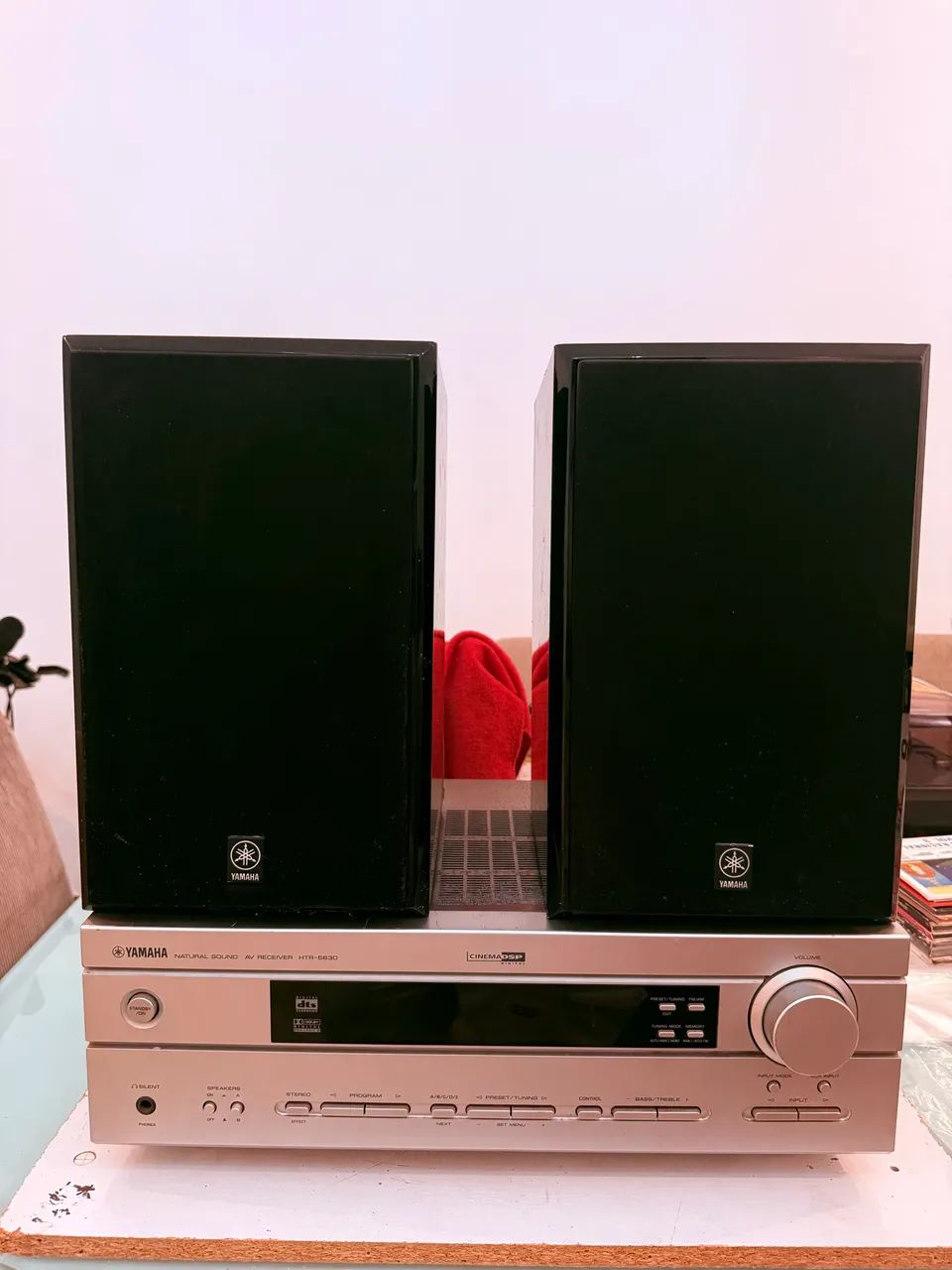 Receiver e caixas Yamaha - Foto 5