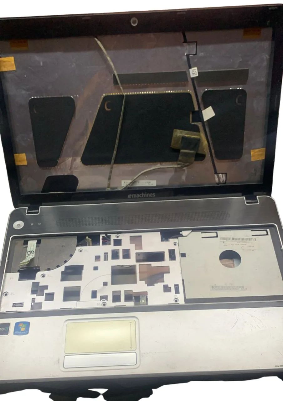 Carcaça Completa Note Emachines E440 Preto - Foto 5