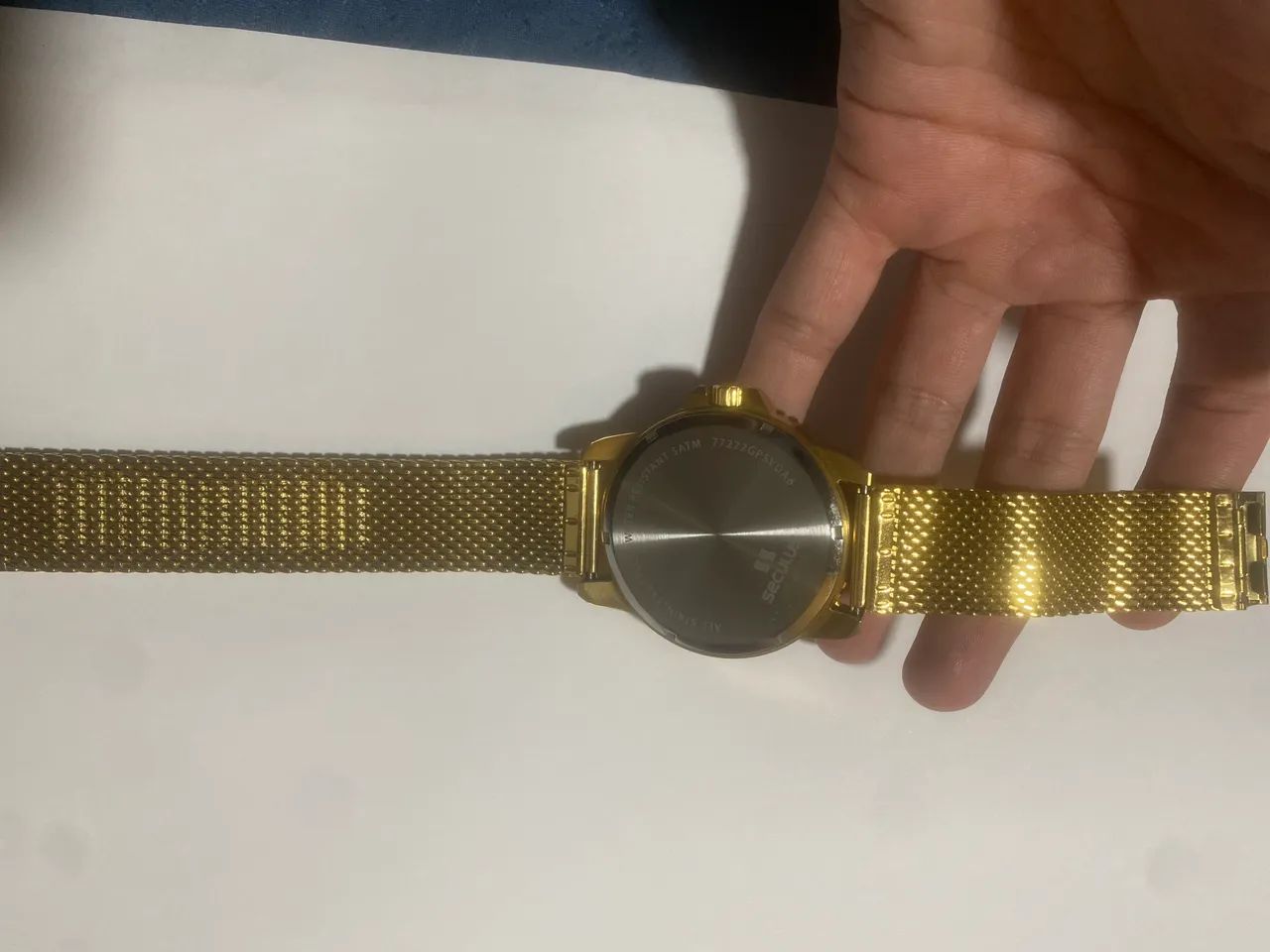Relógio Masculino Long Life Seculus Dourado  - Foto 3