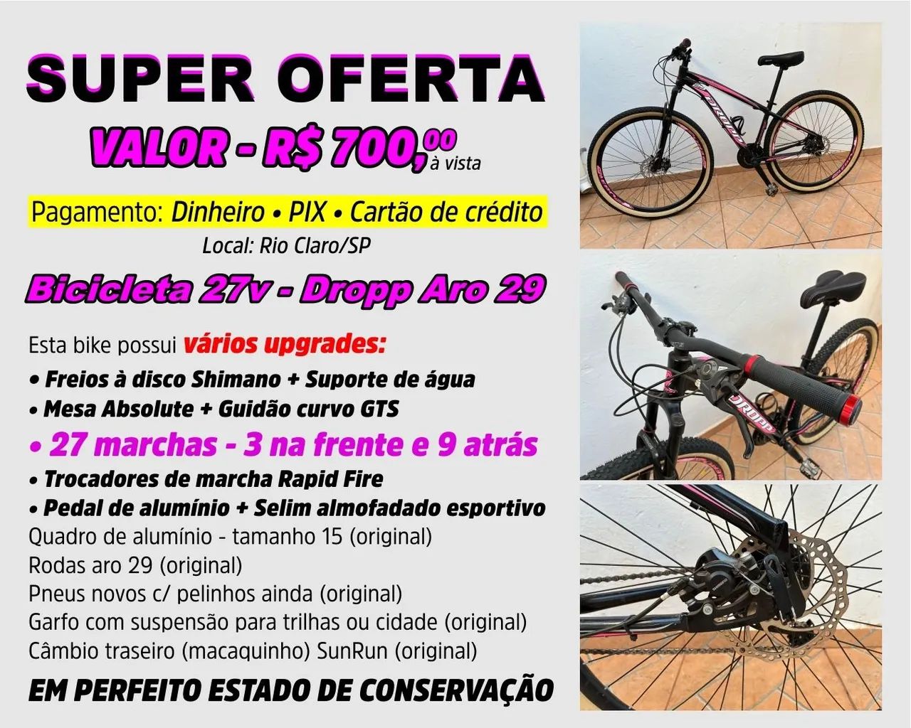 Bicicleta aro 29 - 27 velocidades  - Foto 2