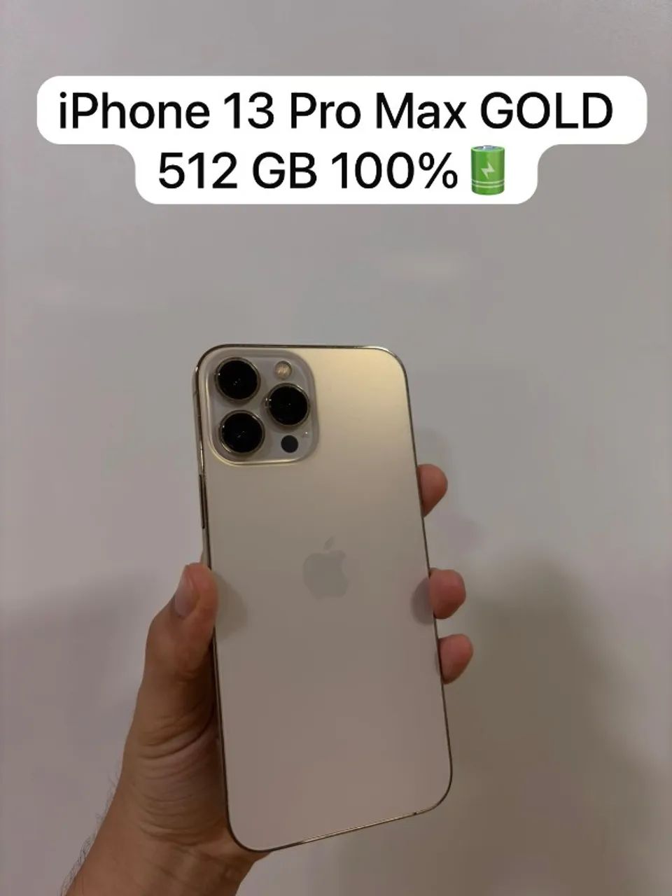 iPhone 13 Pro Max 128Gb Gold - Impecavel