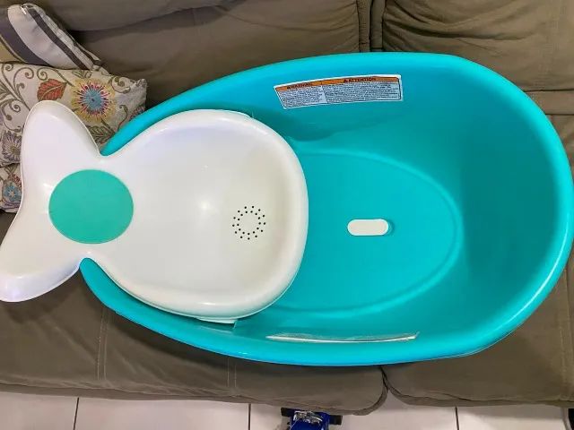 Banheira de Bebê Fisher-Price Baby Baleia - Excelente Estado - Foto 2