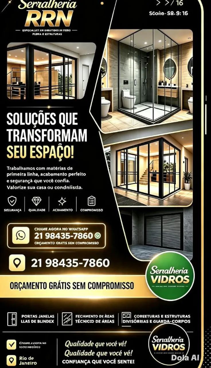 Serralheria e vidraçaria!