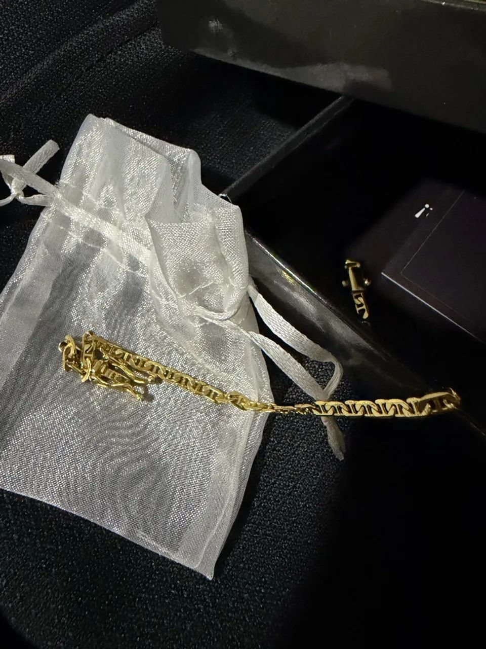 Pulseira 3mm banhada a ouro 18