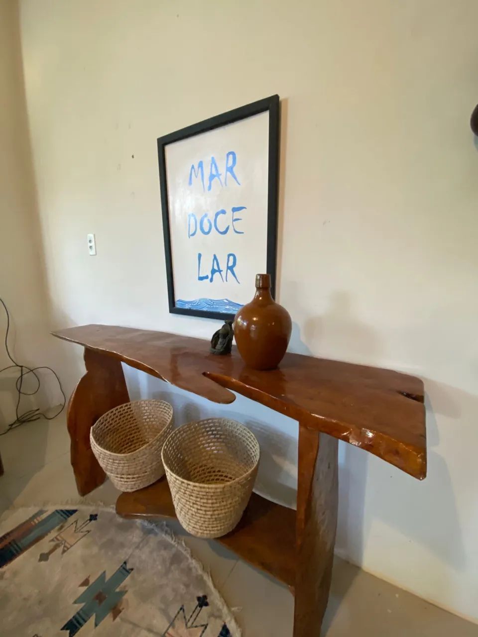 Rustic sideboard with chairs