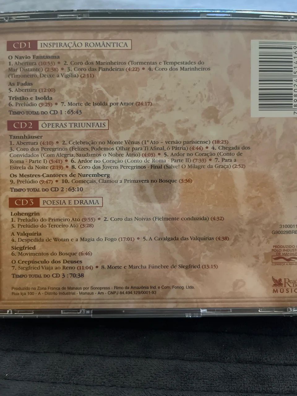 Box 3 CDs - Richard Wagner: Clássicos de Todos os Tempos (Reader's Digest) - NOVO E SELADO - Foto 2