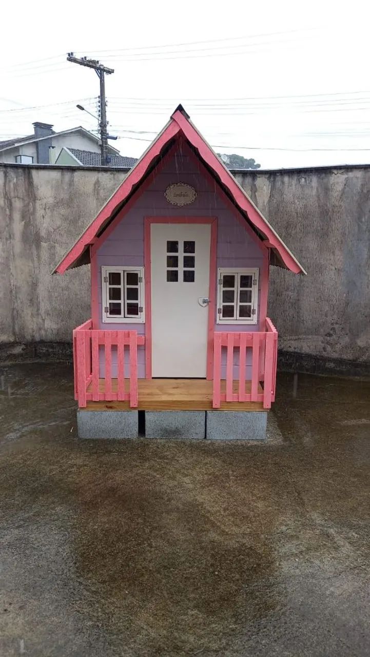 Casinha de boneca MADEIRA AUTOCLAVADO TRATADA  - Foto 4