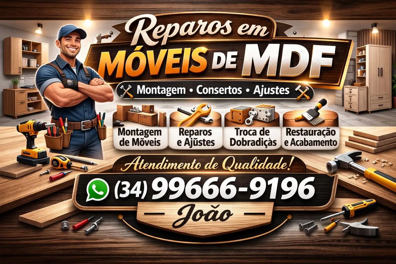 Reparos de Móveis de MDF em Geral Uberlândia 