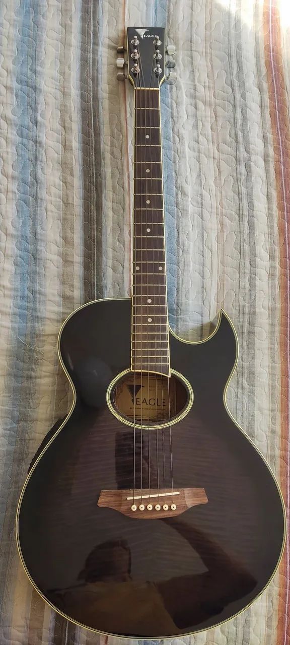 Violão Eagle GL36E BK Elétrico - Estado de Novo - Foto 5