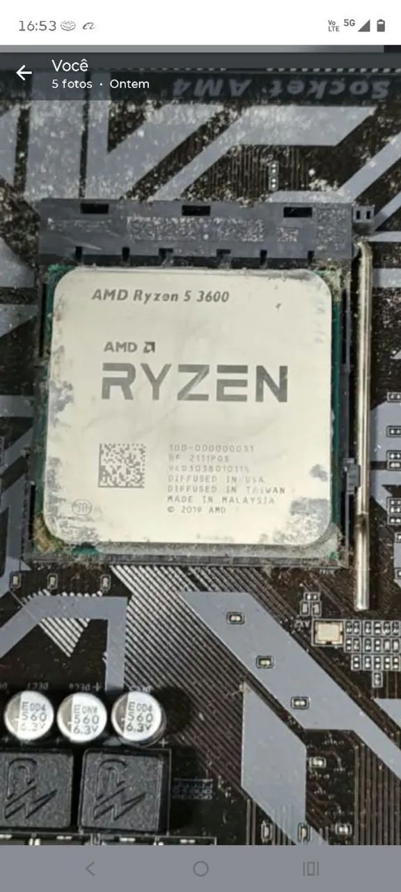 Processador Raízen 5 amd 3600
