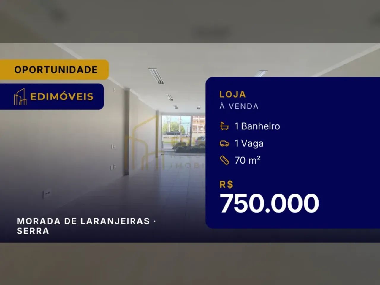 Loja térrea na Morada de Laranjeiras com 1 vaga e banheiro, venha conhecer!