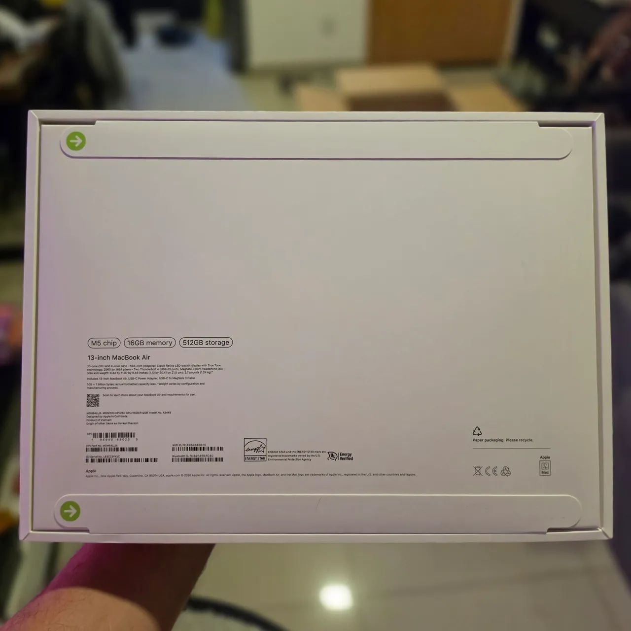 Macbook Air M5 16/512GB - Novo - Pronta entrega - Notebooks
