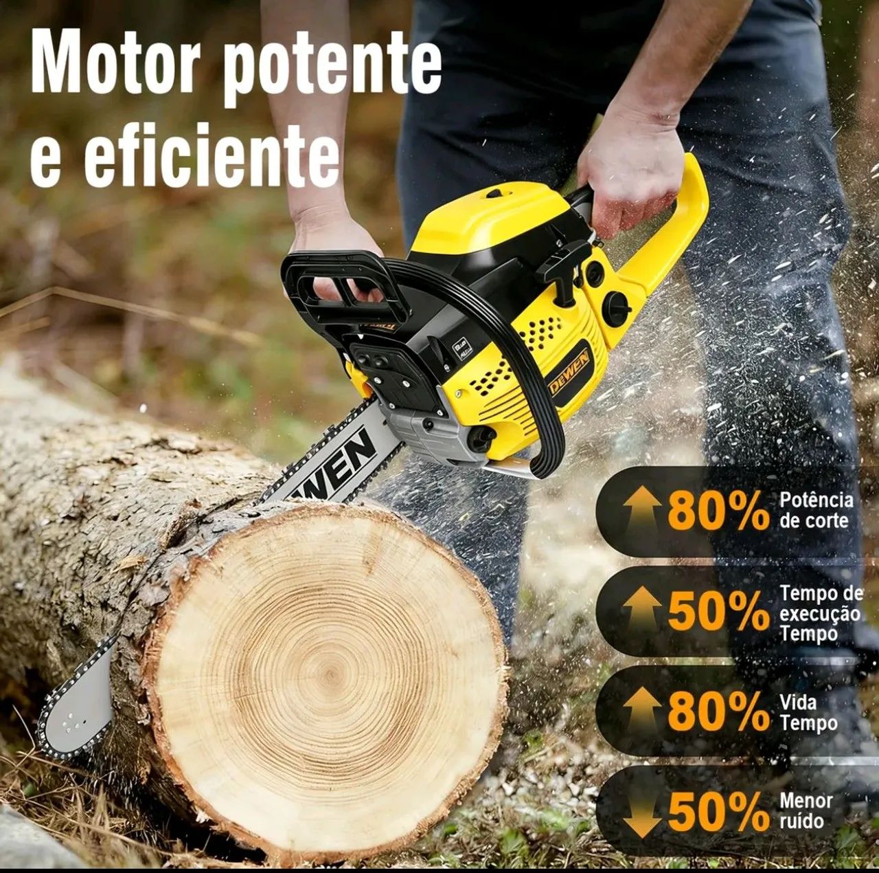 Motosserra nova 52 CC de 20 polegadas 3.0 HP 2.2kW - Foto 2