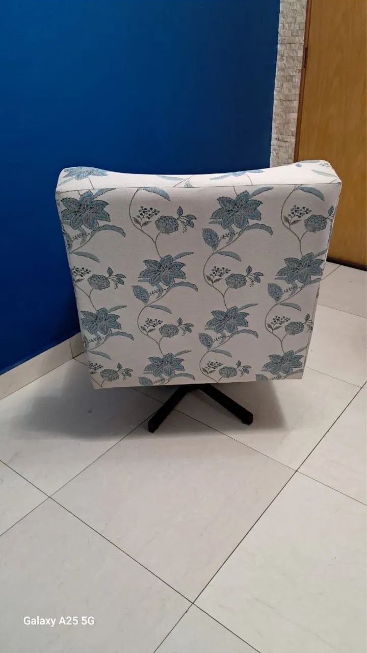 Poltronas off white com azul - Foto 3