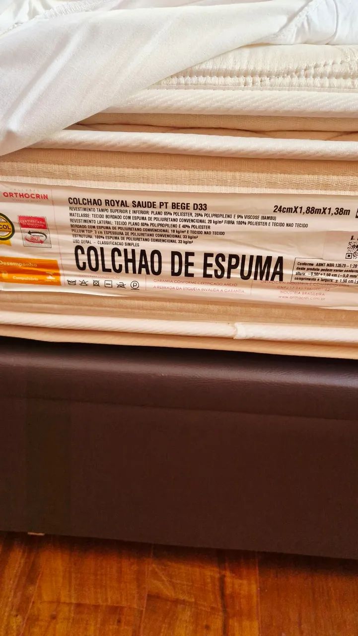 Cama box e colchao Casal
