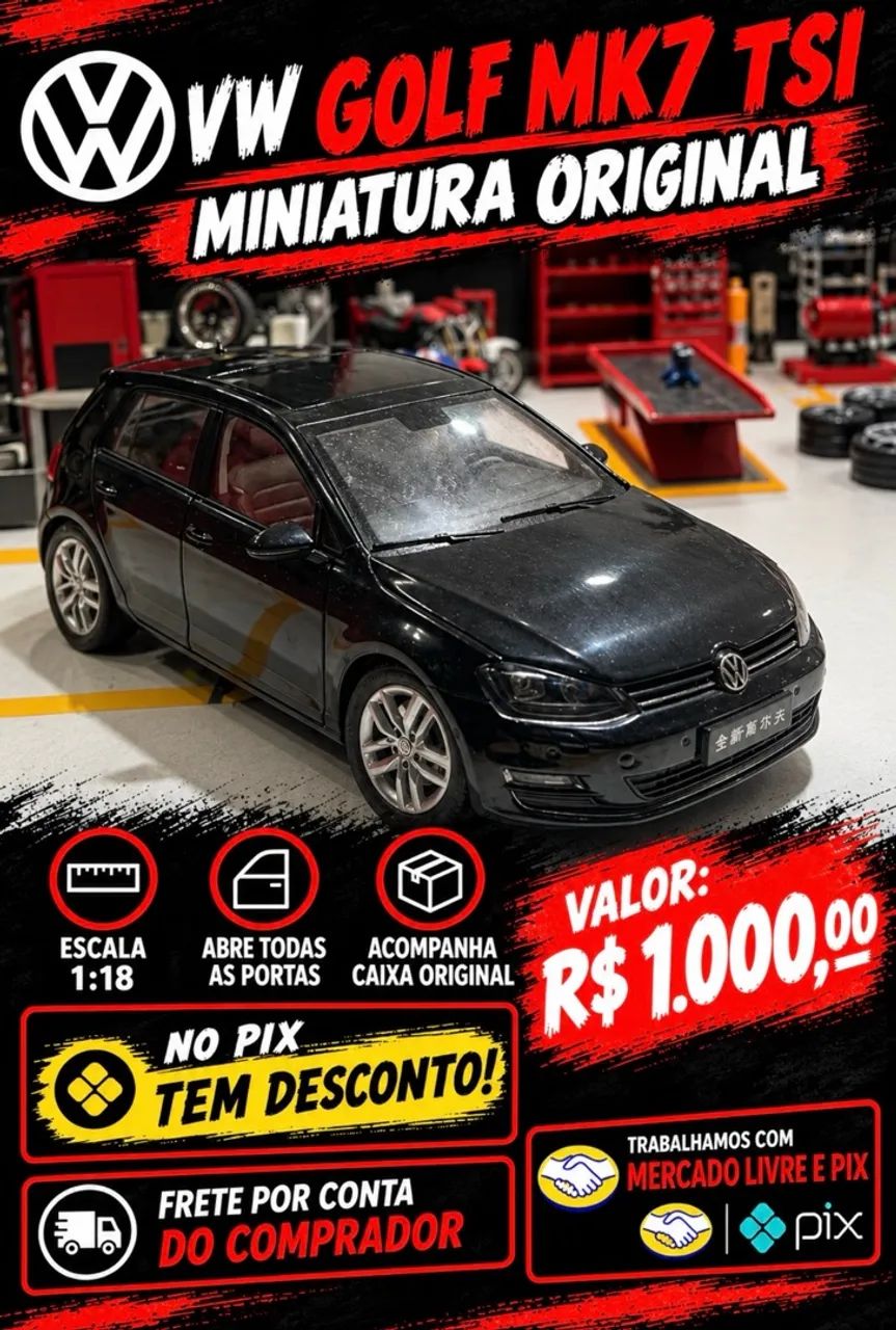 Miniatura vw Golf mk7 tsi 1:18