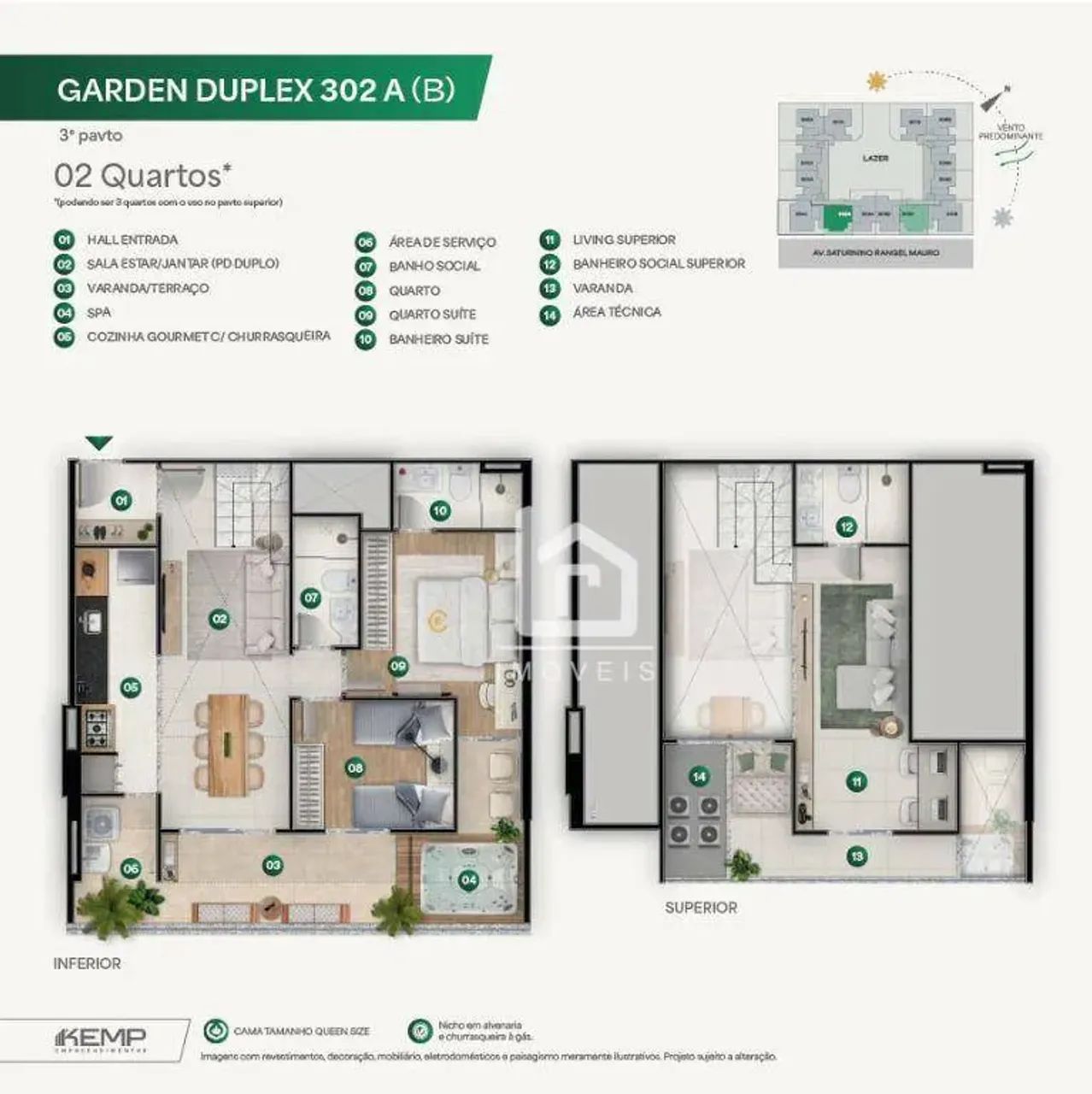 Pré lançamento!! Garden duplex em itaparica - Foto 3