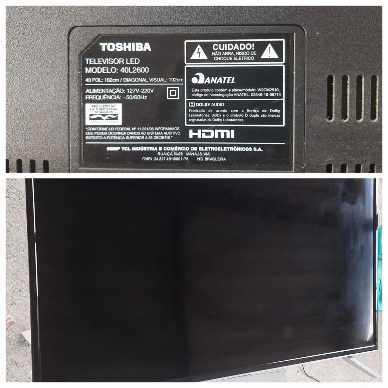 Lote com 5 TV com defeito. - Foto 3