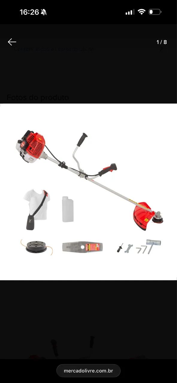 Roçadeira profissional Kawashima 43cc NOVA  - Foto 2