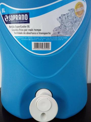 Garrafa Botijão Supercooler Azul 8 Litros Soprano - Foto 6