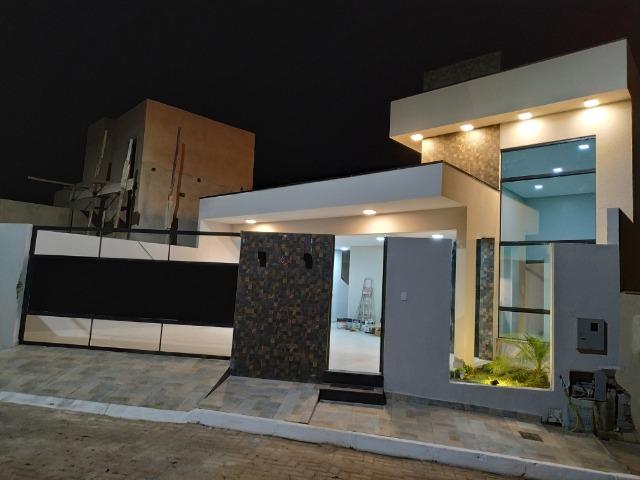 Casa Nova c/ 3 Suítes + Área de Lazer em Cond. Fechado na DF-425 - Sobradinho - Foto 2