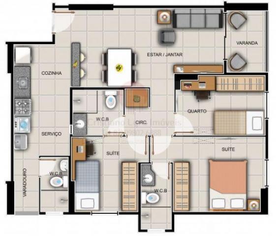 Apartamento para venda em maceió, barro duro, 3 dormitórios, 2 suítes, 1 banheiro, 2 vagas - Foto 10