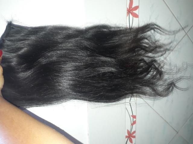 2 telas cabelo humano 60cm - Foto 3