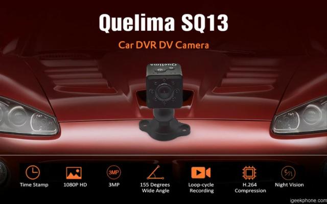 Quelima Sq13 Mini Hd 1080p Carro Dvr Noite Visao Wifi Drone - Foto 3