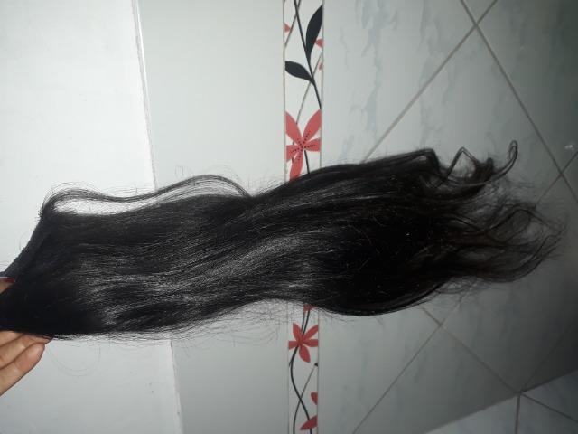 2 telas cabelo humano 60cm