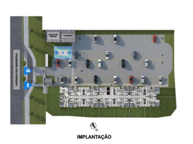 SJ PINHAIS, CENTRO, 2 QUARTOS, SACADA C/ CHURRASQUEIRA, ENTRADA PARC. - Foto 6
