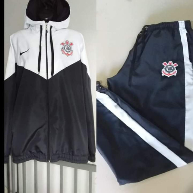 conjunto corta vento do corinthians