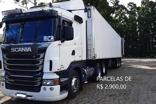 SCANIA R400 6X2 2016 BAÚ REFRIGERADO ENTRADA MAIS PARCELAS COM CONTRATO DE SERVIÇO.