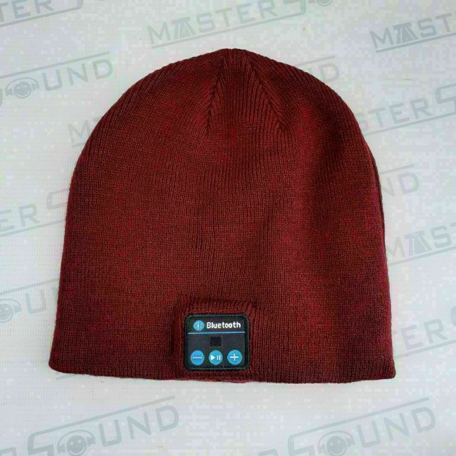 Touca com Bluetooth.  Na cor bordô.  Nova. - Foto 3