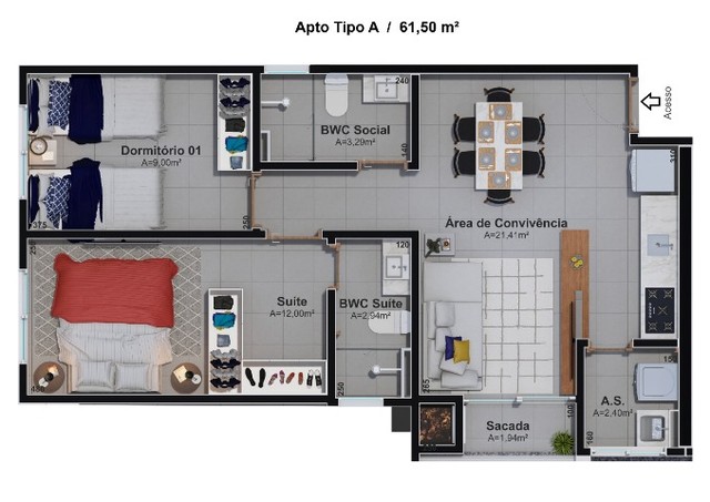 Lançamento! Apartamentos em Braço do Norte! - Foto 4