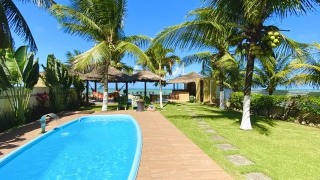 Linda Casa Beira Mar Praia dos Carneiros+Diarista+Piscina+7Qts+Pet