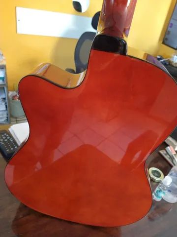 vendo violao giannini eletroacustico com capa, NOVO - Foto 2