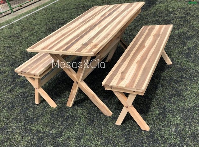 Mesa de cadeira madeira de LEI