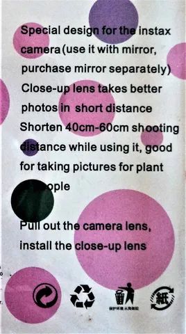 Jogo com 4 lentes de Cor Close-Up para Câmera Instax - Foto 4