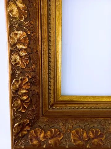 Pendant Par Quadros Natureza Morta Moldura Madeira Dourada - Persa  Antiguidades Móveis Antigos originais tudo para decoração