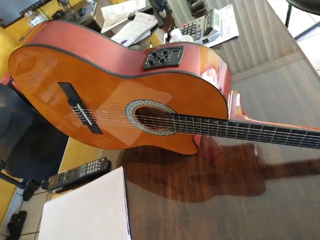 vendo violao giannini eletroacustico com capa, NOVO