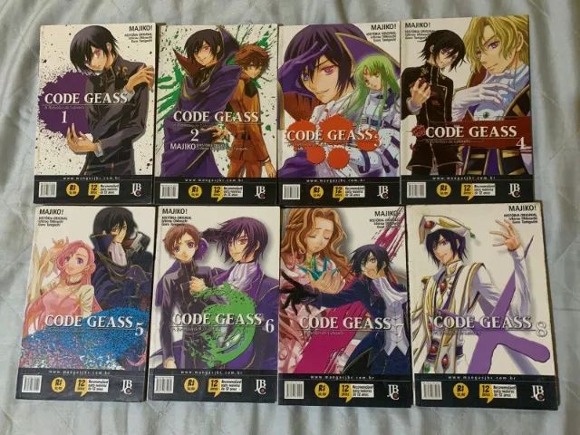 Coleção: Code Geass - A Rebelião de Lelouch (08 volumes)