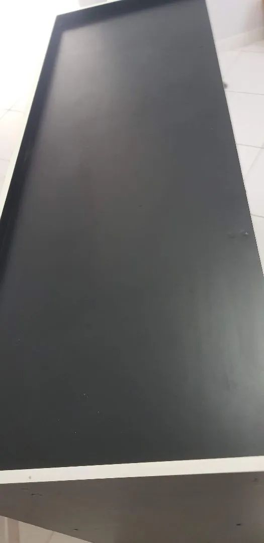 Rack de madeira preto e branco - Foto 3